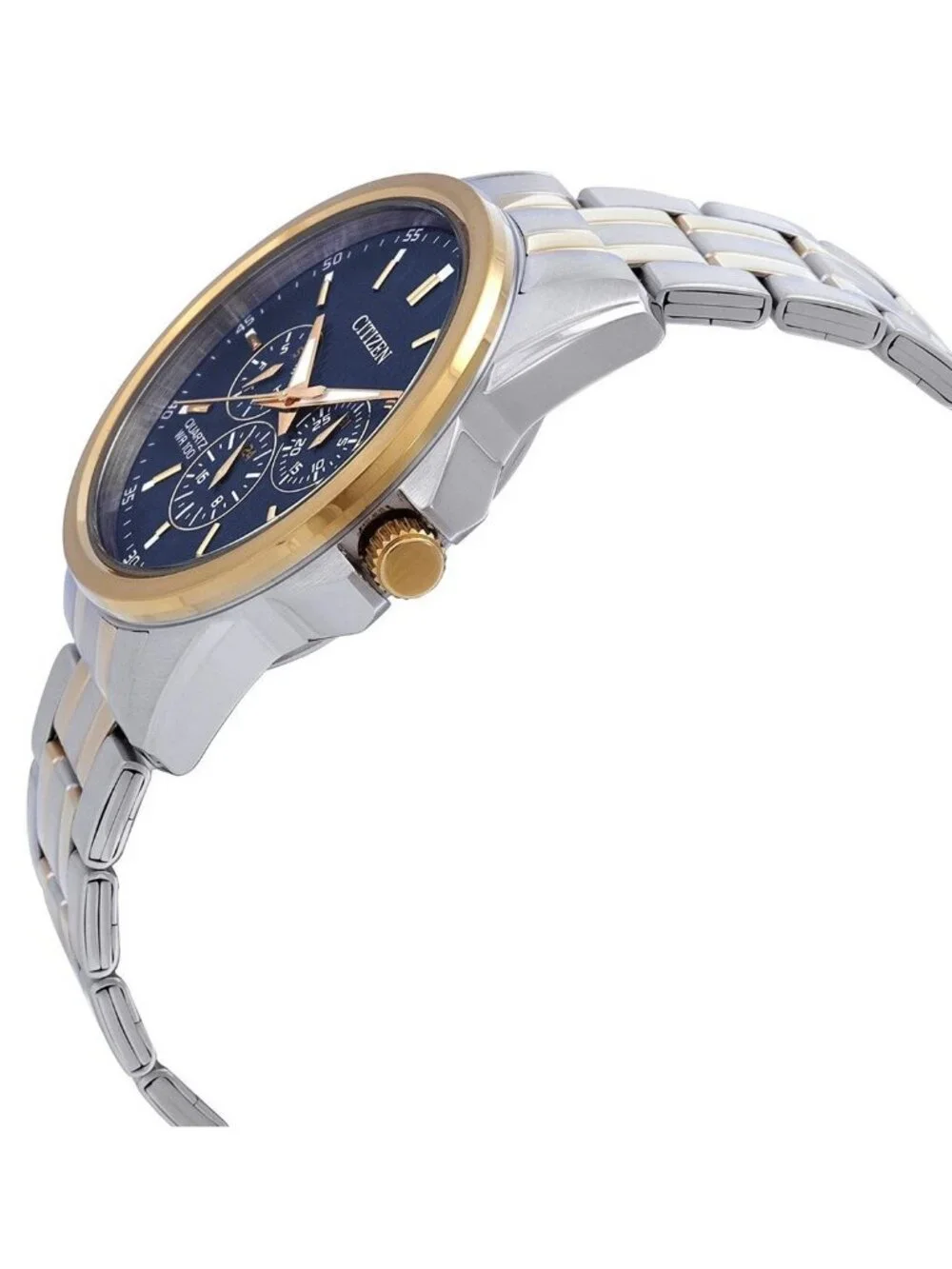 NWT Citizen Quartz Blue Dial Two-Tone Men's Watch